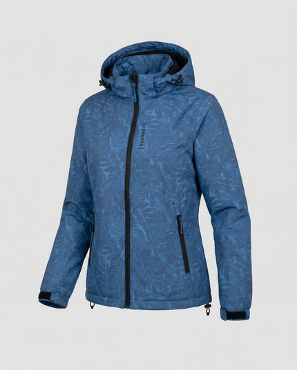 Women's Hooded Insulated Waterproof Winter Rain Jacket