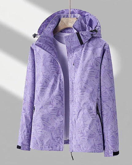 Women's Hooded Insulated Waterproof Winter Rain Jacket