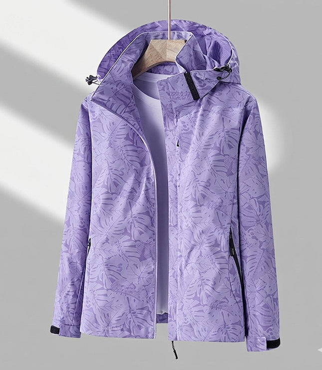 Women's Hooded Insulated Waterproof Winter Rain Jacket