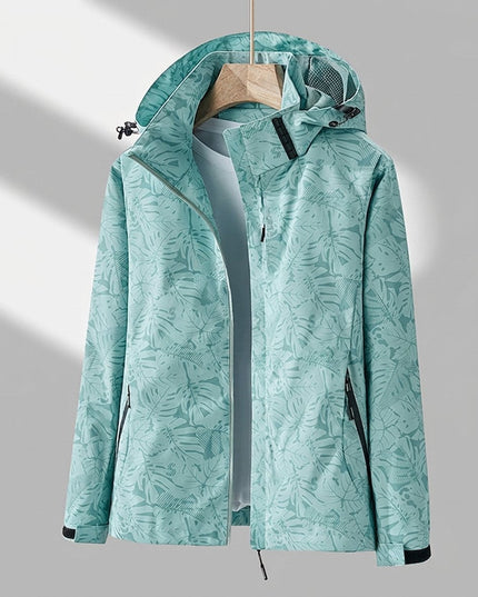 Women's Hooded Insulated Waterproof Winter Rain Jacket