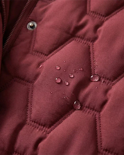 Women's Hooded Quilted Insulated Longline Down Coat