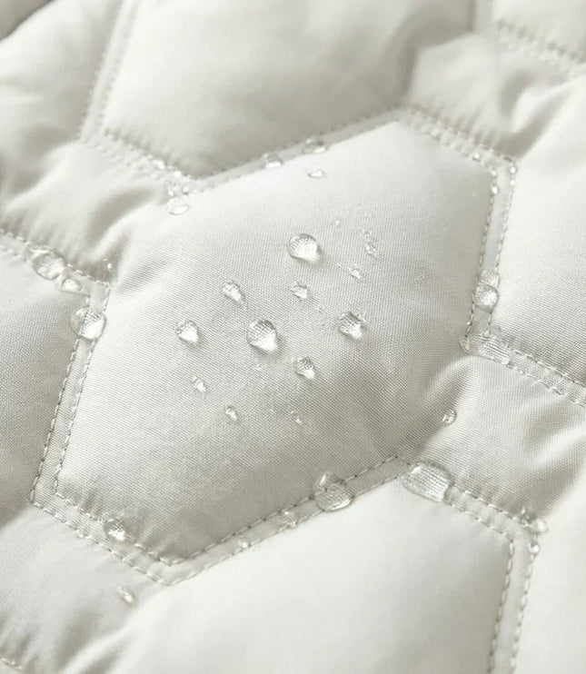 Women's Hooded Quilted Insulated Longline Down Coat