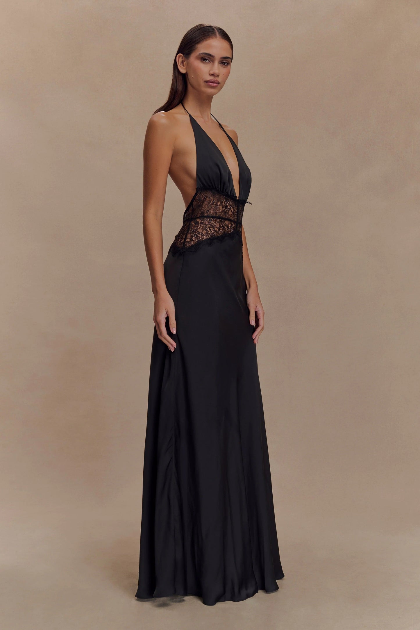 Women's Polka Dot V-Neck Wedding Guest Summer Maxi Dress
