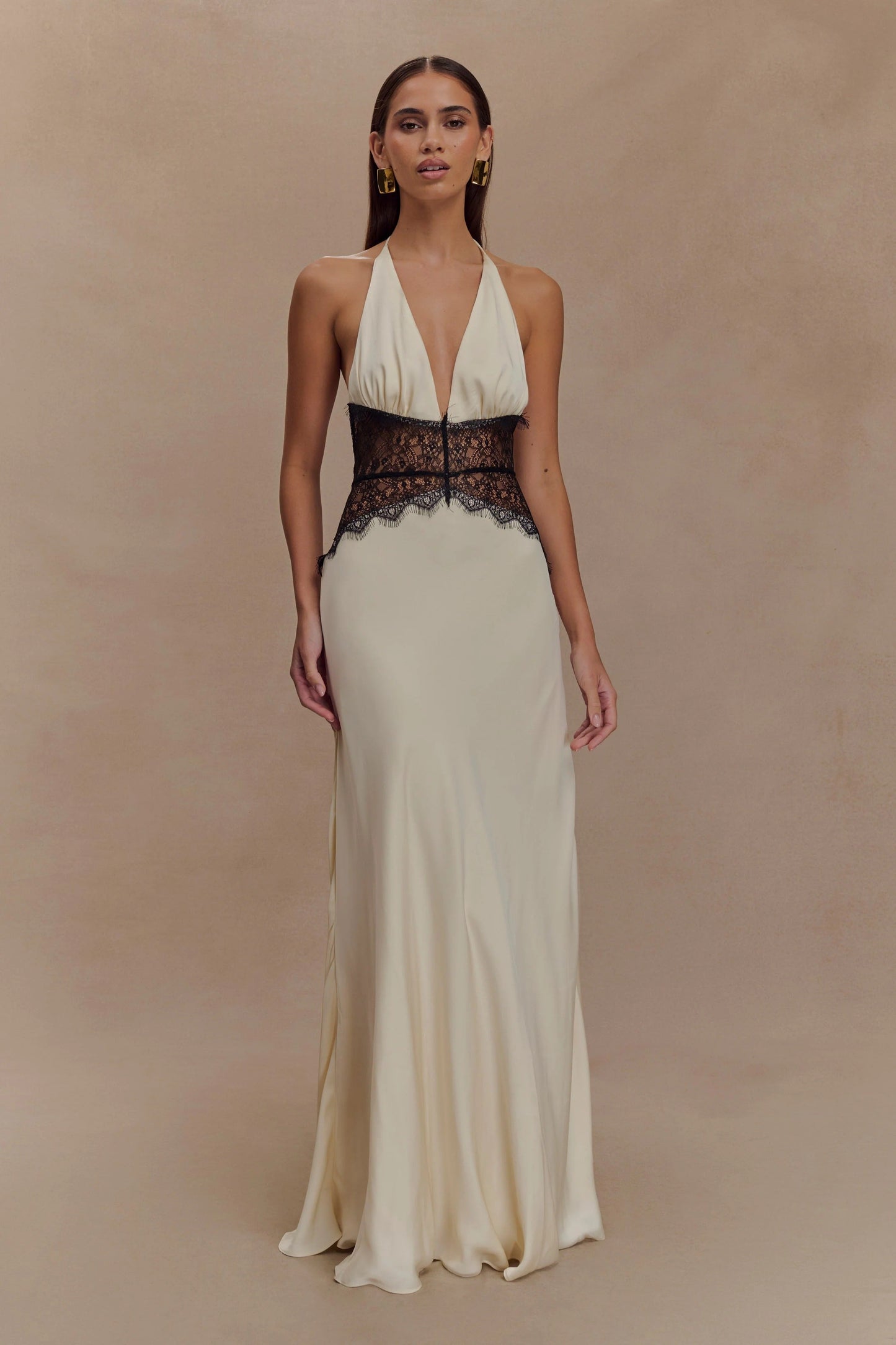 Women's Polka Dot V-Neck Wedding Guest Summer Maxi Dress