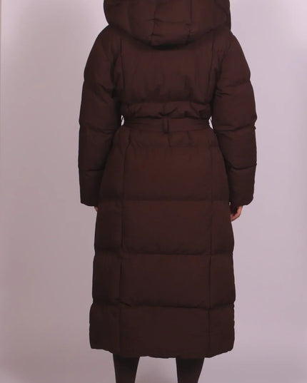 Women's Quilted High Collar Long Oversized Puffer Coat