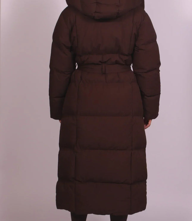 Women's Quilted High Collar Long Oversized Puffer Coat