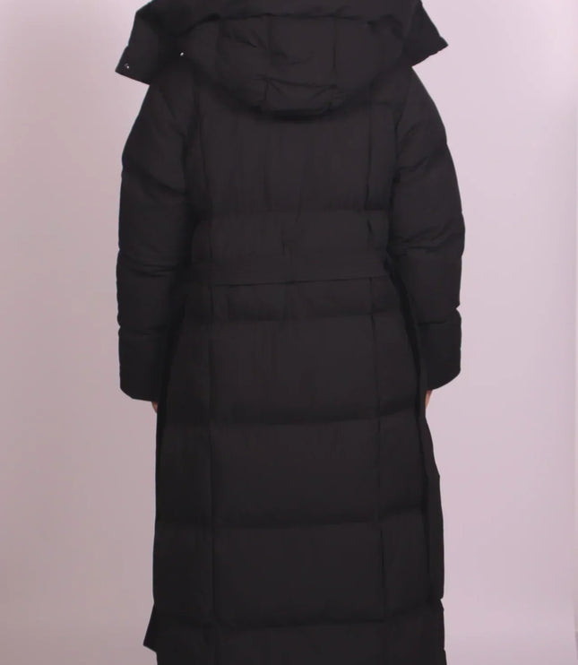 Women's Quilted High Collar Long Oversized Puffer Coat