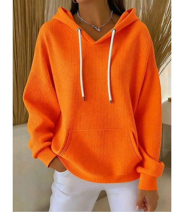 Women's Relaxed Fit Pullover Hoodie with Oversized Pouch Pocket