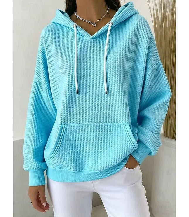 Women's Relaxed Fit Pullover Hoodie with Oversized Pouch Pocket