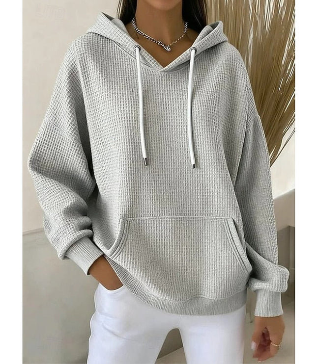 Women's Relaxed Fit Pullover Hoodie with Oversized Pouch Pocket