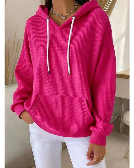 Women's Relaxed Fit Pullover Hoodie with Oversized Pouch Pocket