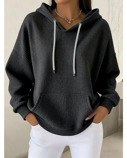 Women's Relaxed Fit Pullover Hoodie with Oversized Pouch Pocket