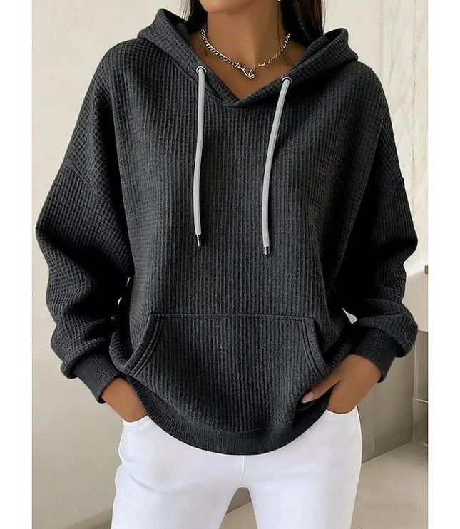 Women's Relaxed Fit Pullover Hoodie with Oversized Pouch Pocket