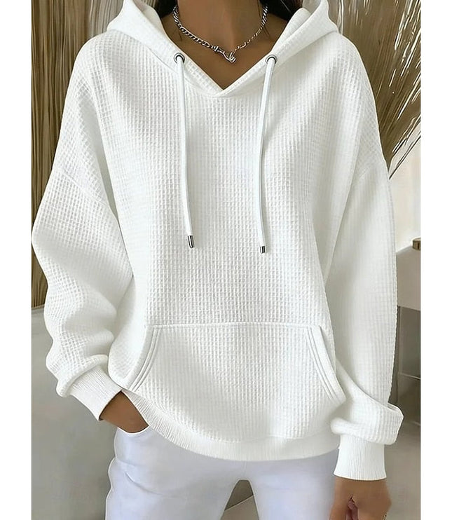 Women's Relaxed Fit Pullover Hoodie with Oversized Pouch Pocket