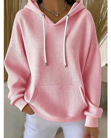 Women's Relaxed Fit Pullover Hoodie with Oversized Pouch Pocket