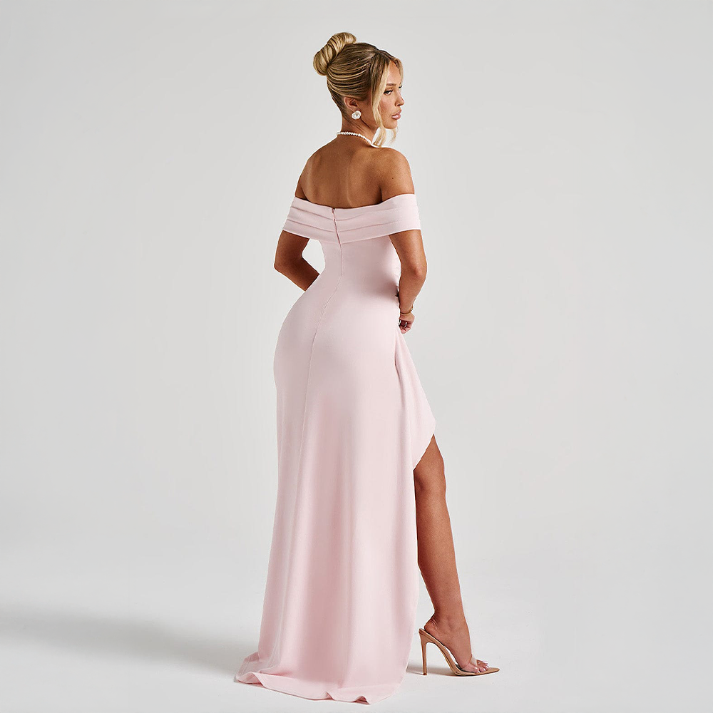 Women's Ruched Sculpted Bodycon Maxi Cocktail Dress