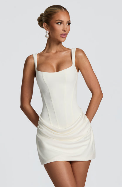 Women's Satin-Look Ruched Cocktail Mini Party Dress