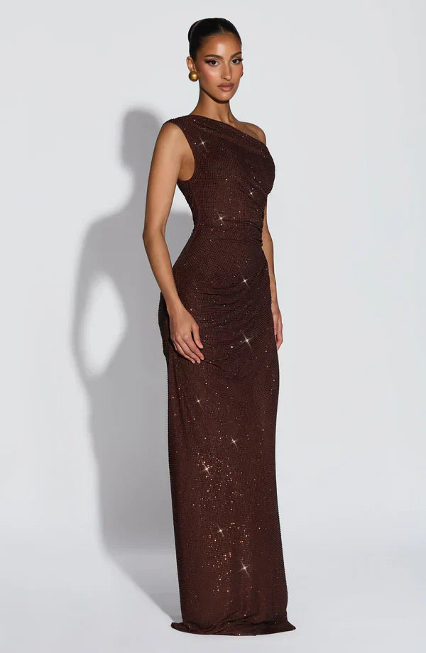 Women's Satin V-Neck Maxi Dress Summer Cocktail Evening