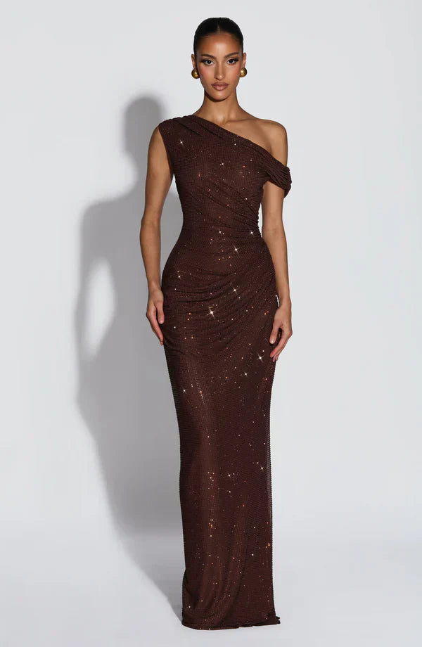 Women's Satin V-Neck Maxi Dress Summer Cocktail Evening