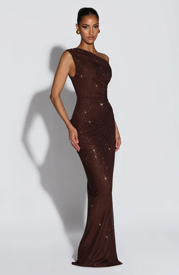 Women's Satin V-Neck Maxi Dress Summer Cocktail Evening
