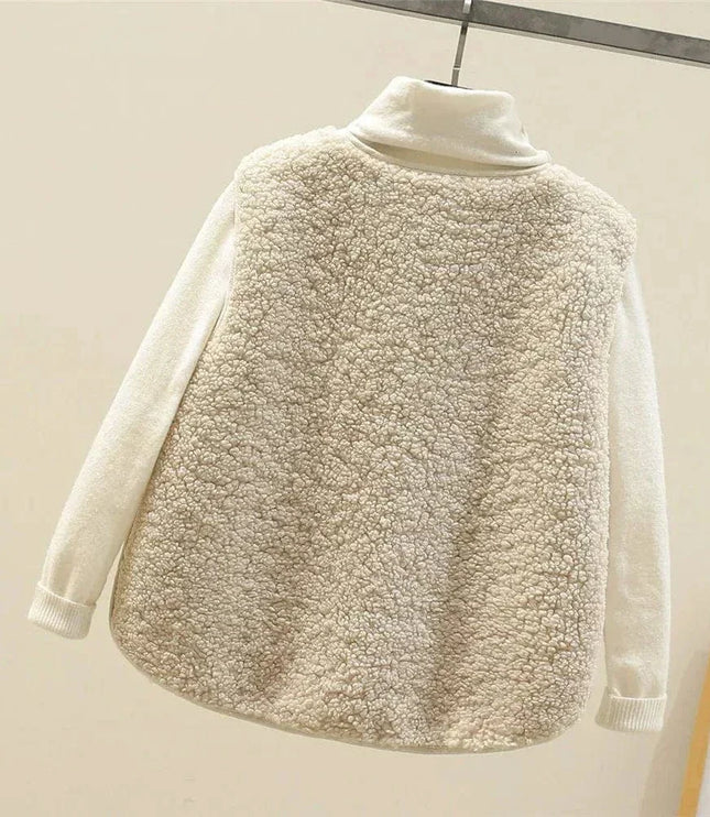 Women's Sleeveless Sweater Vest, Button Front Layering