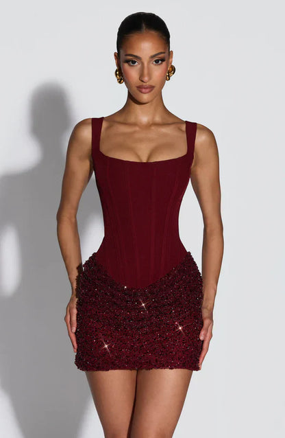 Women's Sparkle Sequin Bodycon Party Mini Dress