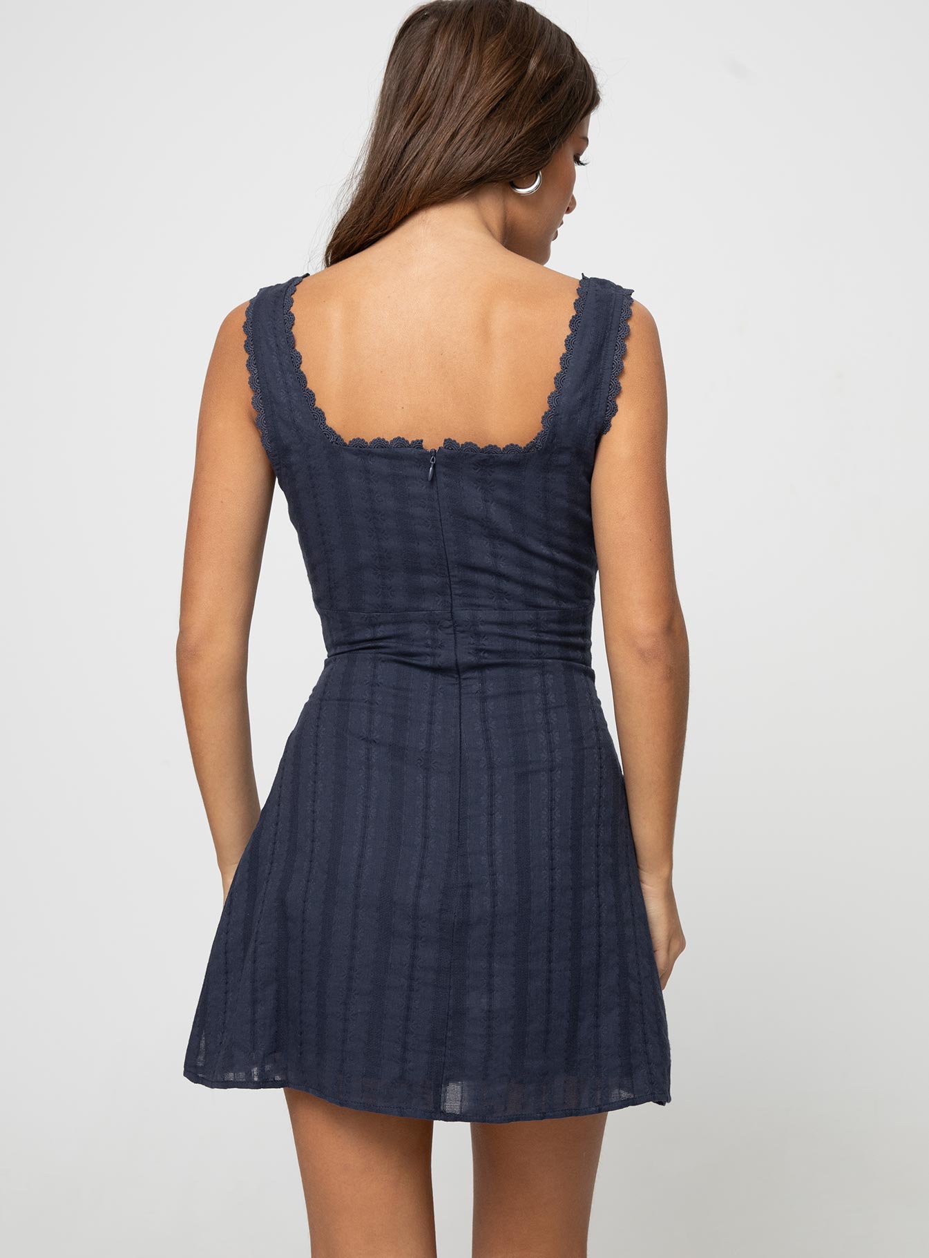 Women's Square Neck Summer Mini Cocktail Dress