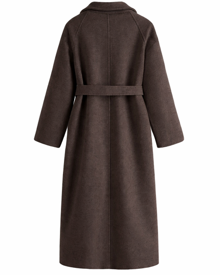 Women's Straight Fit Lapel Collar Longline Duster Coat