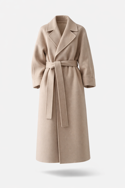 Women's Straight Fit Lapel Collar Longline Duster Coat