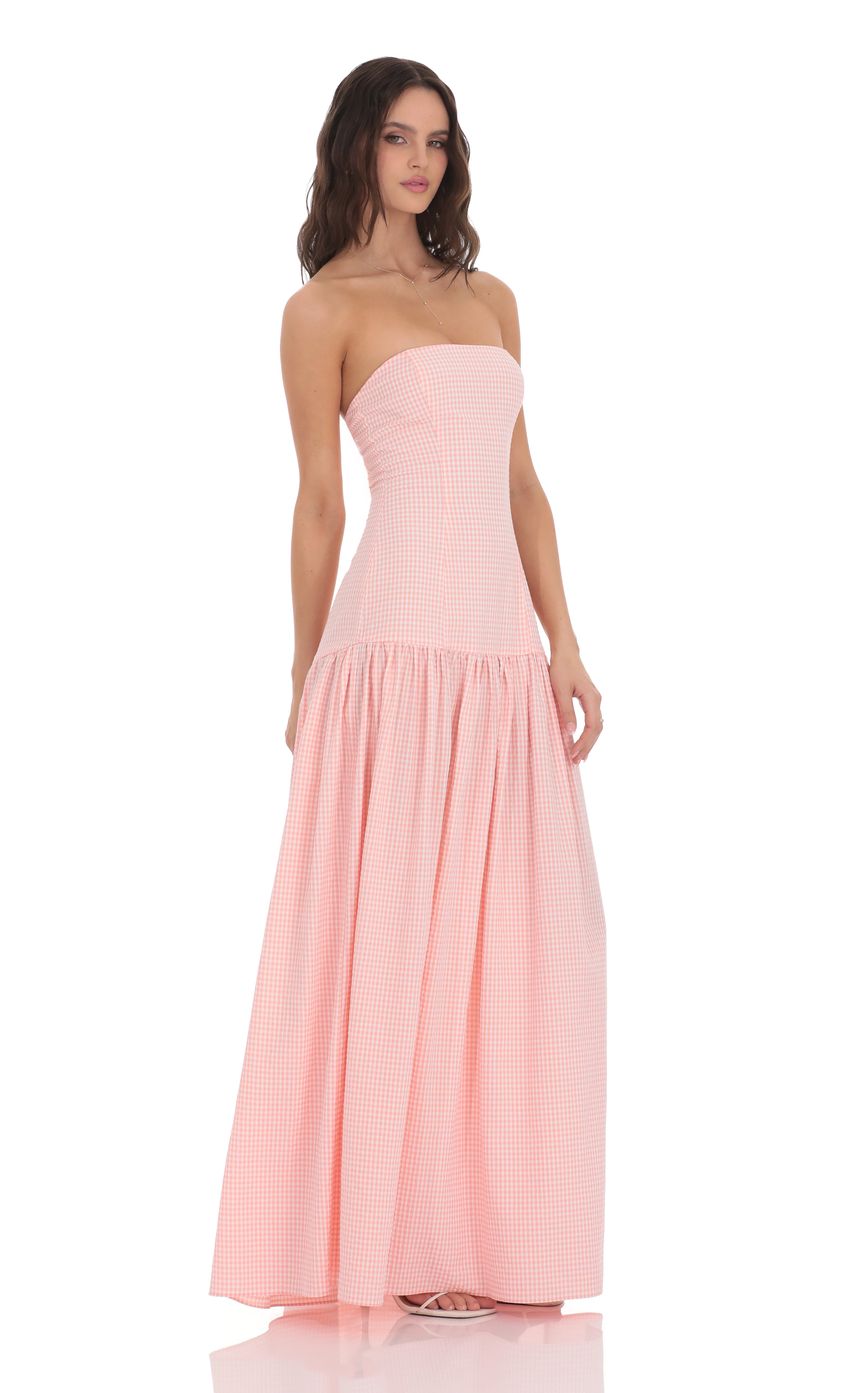Women's Strapless Ruched Maxi Dress for Cocktail Evenings