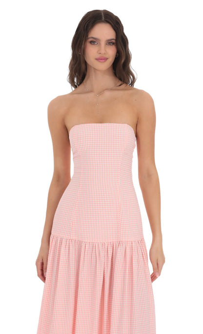 Women's Strapless Ruched Maxi Dress for Cocktail Evenings