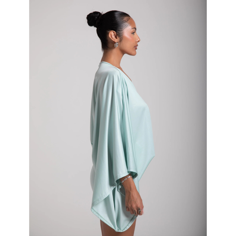 Women's V Neck Ruched Bodycon Cocktail Mini Dress