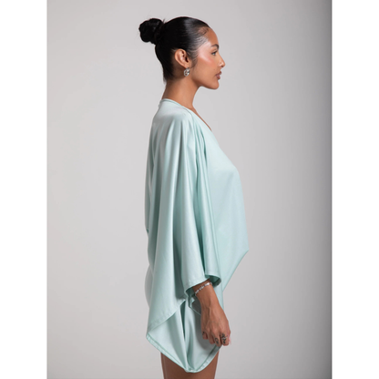 Women's V Neck Ruched Bodycon Cocktail Mini Dress