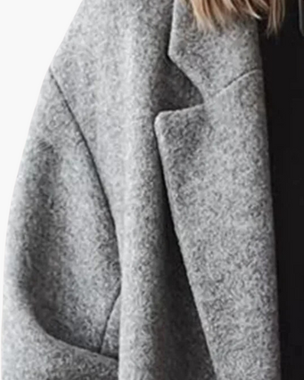 Women's Warm Wool Blend Collared Long Winter Coat