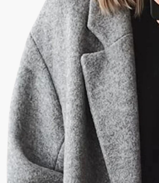 Women's Warm Wool Blend Collared Long Winter Coat